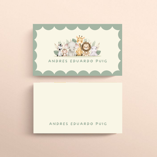 Baby Animals Personal Card