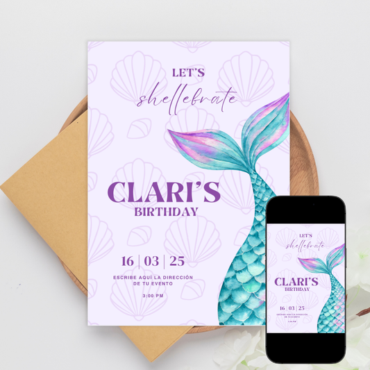 Mermaid Invite